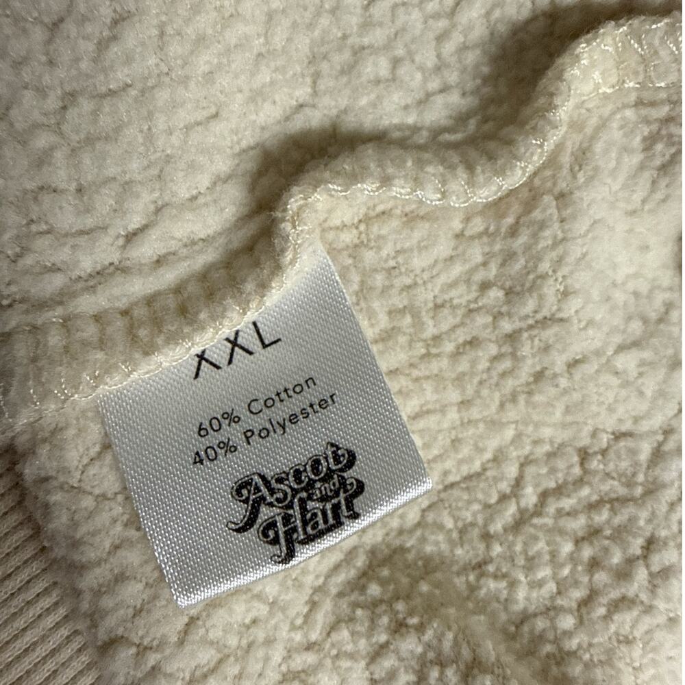Ascot & Hart California Texas Graphic Sweatshirt XXL Cream Pullover - Picture 7 of 7